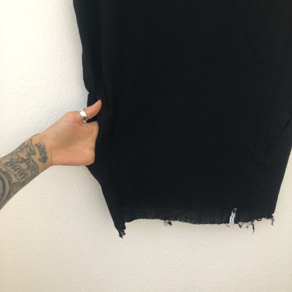 One Teaspoon Black Linen Mini Dress - Picture 3 of 4